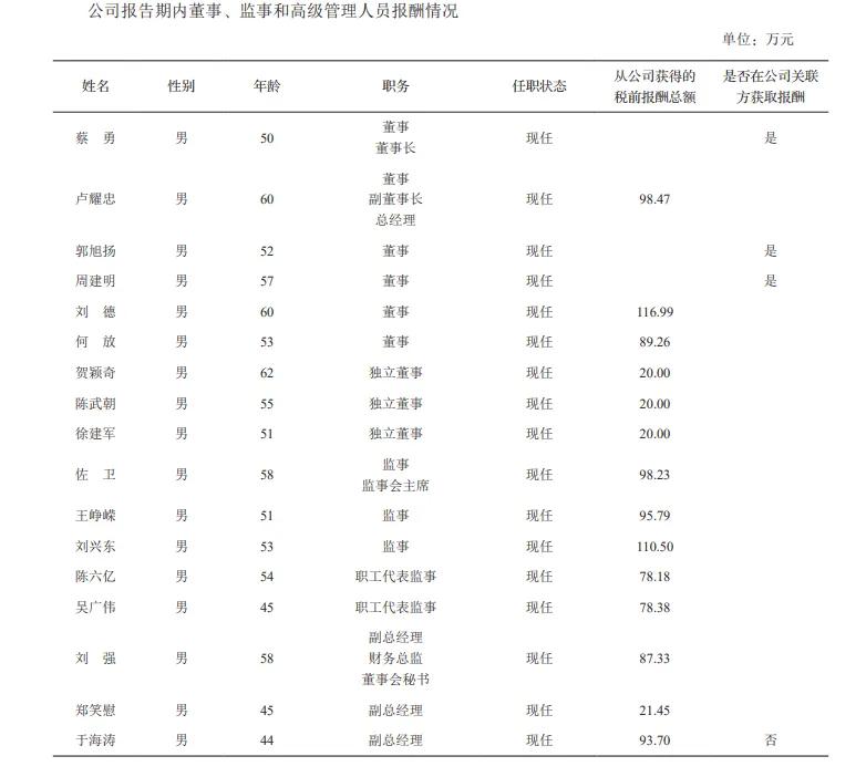 中油资本（000617）高管及个人简历