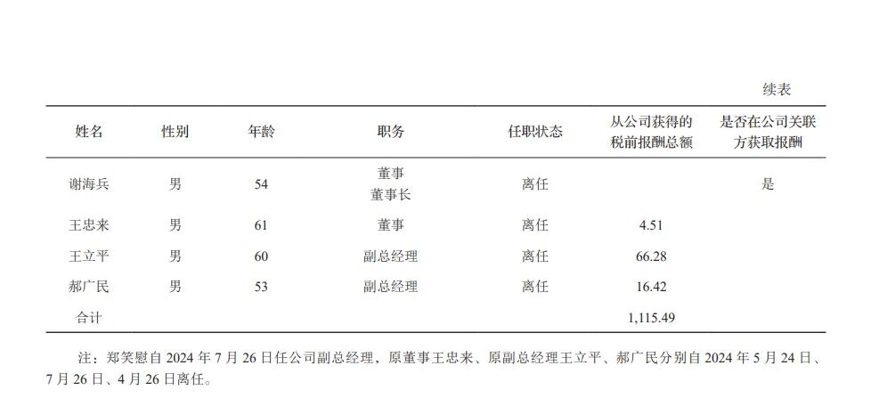 中油资本（000617）高管及个人简历