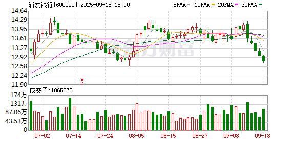 浦发银行发生2笔大宗交易 合计成交63.68亿元